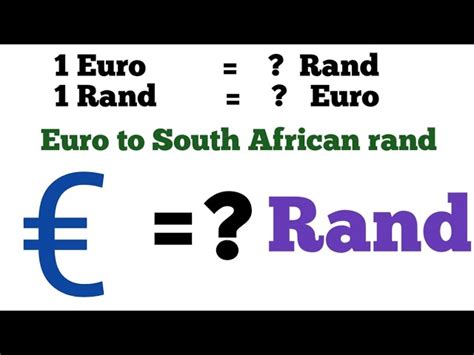 convert from euros to rand